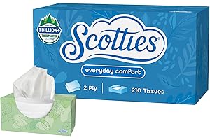 Scotties Everyday Comfort 2 ply Facial Tissue, 1 Tissue Boxes, 210 Tissues per box
