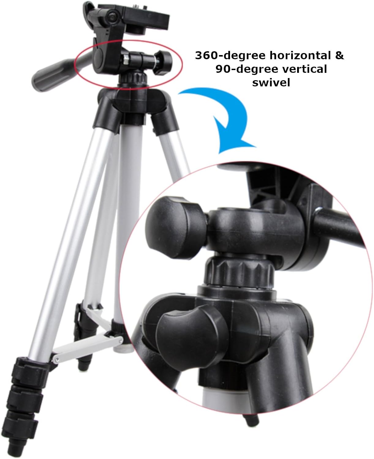 Nest WT 3110A Aluminium Lightweight Tripod, black - Image 5