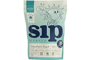 Sip Herbals Organic Coffee Alternative - Signature Roast - Caffeine Free with Chicory & Dandelion - As Seen on Shark Tank (15 Servings)