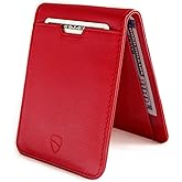 Vaultskin MANHATTAN Slim RFID Blocking Bifold Leather Wallet for Men - Minimalist Front Pocket Card Holder, Holds 9 Cards & Cash, Premium Italian Leather