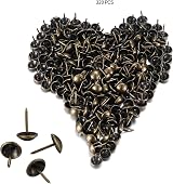Yibaijia 320 Pcs Upholstery Nails Bronze Antique Push Studs 11x17 MM view 5
