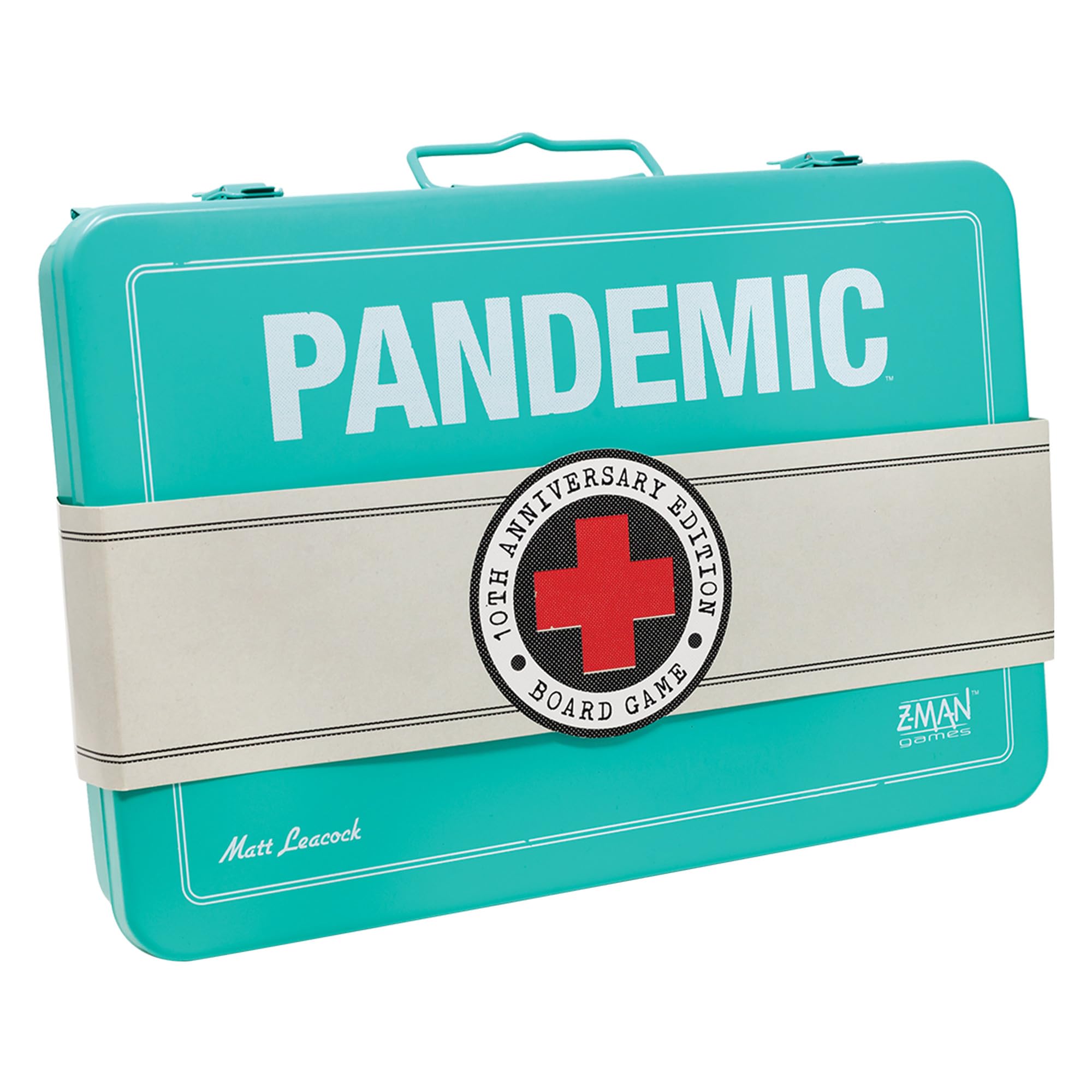 Z-Man Games ZMGZM7102 Pandemic 10th Anniversary Box, Mixed Colours