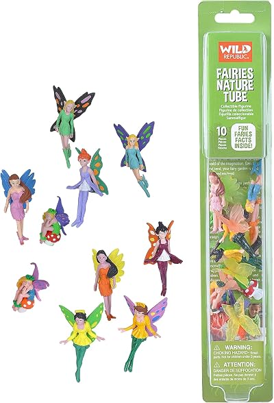 Wild Republic 20810 Fairy Nature Tube - 10 Fairies in One Size
