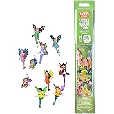 Wild Republic Fairy Figurines Tube - Ten Fairy Figures with Five Different Poses, All with Different Hair and Outfit Colors