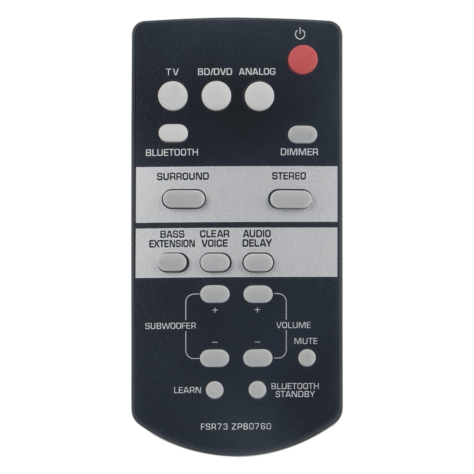 ALLIMITY FSR73 ZP80760 Replace Remote Control fit for Yamaha AV Receiver TS-1050 YAS-105 SRT-700 TS1050 YAS105 SRT700