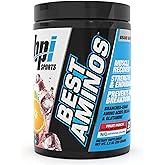 BPI Sports Best Aminos - BCAA Powder Post Workout & Glutamine Recovery Drink with Branched Chain Amino Acids for Hydration & Recovery, for Men & Women - Fruit Punch - 25 Servings