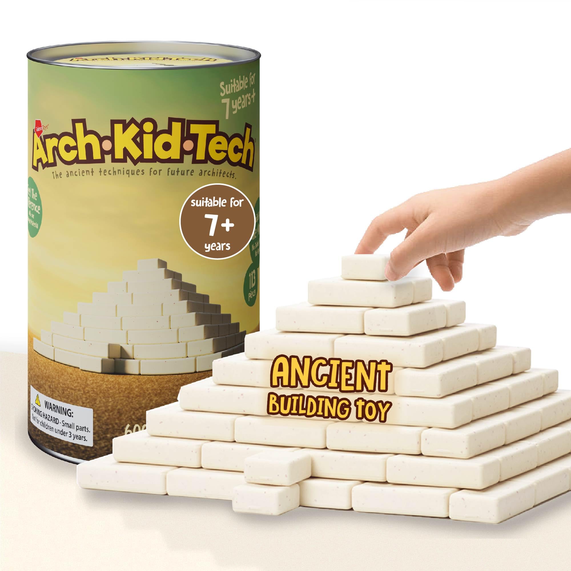 Photo 1 of **FACTORY SEALED** Taksa Toys Ancient Pyramid Egypt Stem Toys Educational Stackable Building Blocks Bricks for Kids Ages 7 8 9 10+ Years Old, Creative Architectural Learning Games, Montessori Toys for Children, 122 Pcs