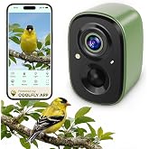 Smart Bird Camera Only, for Bird Feeder/Bath/House Bird Watching Live, 2.4G | Free AI Identify 10,000+ Species, Auto Capture 2.5K Bird Videos, Instant Alerts, Wireless Outdoor Cam, for Mom Dad Birdlovers