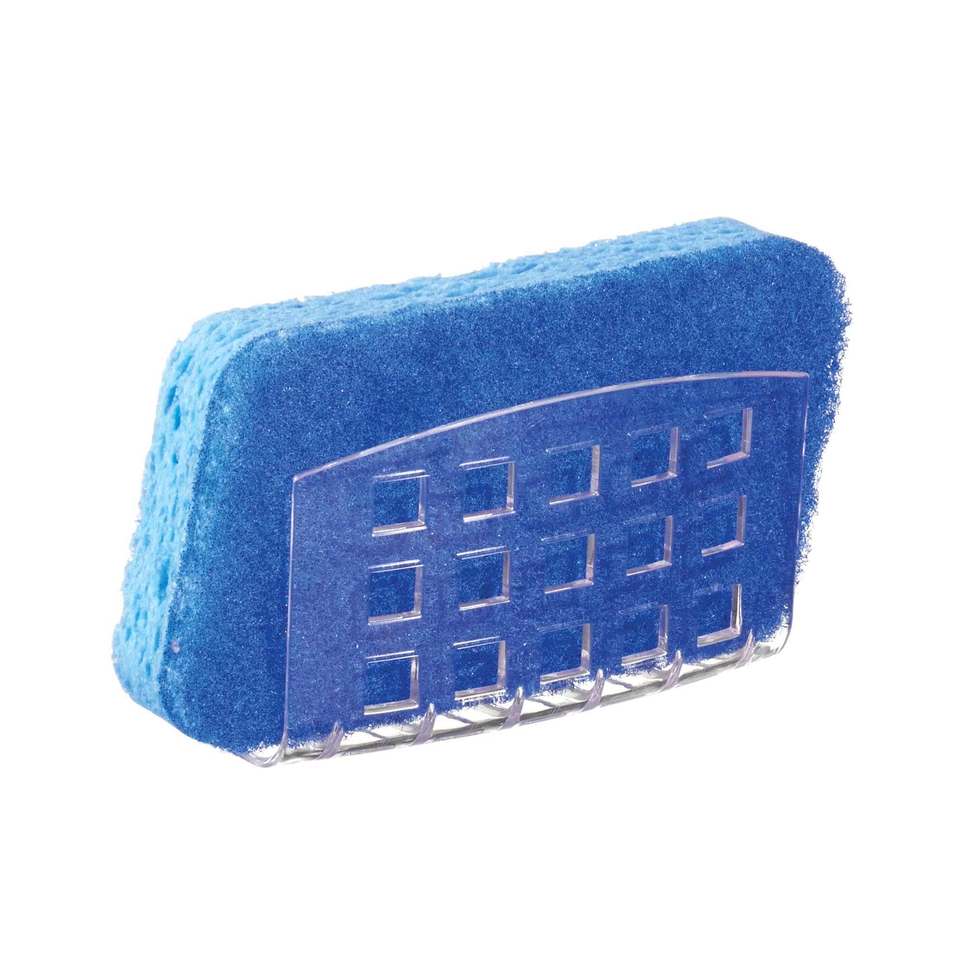 iDesign Large Suctions Soap Dish Holder for Shower, Made of Durable Plastic with two Strong Suction Cups, Clear