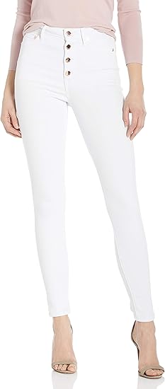 True Religion レディース Caia ハイライズ スキニーレッグ フィット ジーンズ ローズゴールドボタン付き ジーンズ 通販 Amazon
