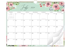 FORVANE 2024-2025 Wall Calendar - Calendar 2024-2025, Jul. 2024 - Dec. 2025, 14.8 "x11.4, 18 Monthly Wall Calendar, Large Daily Blocks