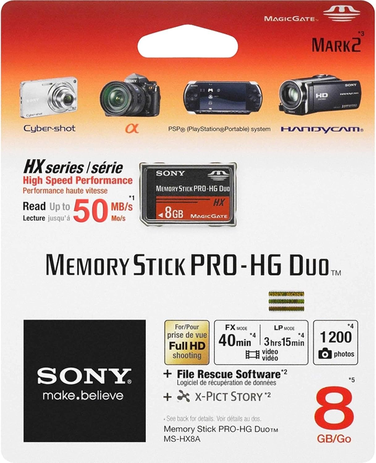 Sony 8GB Memory Stick Pro Duo Card Amazon.co.uk Computers & Accessories