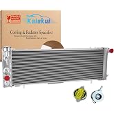 Radiator for 1984-2001 Jeep Cherokee XJ Laredo,1986-1992 Jeep Comanche | 1984-1990 Jeep Wagoneer 2.1L 2.5L 2.8L 4.0L AT MT, 1-Row Design, Aluminum Construction, Excellent Heat Dissipation