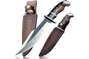 WPKOPYA (DeHong-88 Hunting Knife, 7.1" (about 18 cm) Fixed Blade Tactical knife ，Configure leather scabbard,Camping, survival， Slicing, Boning, Gift Collection