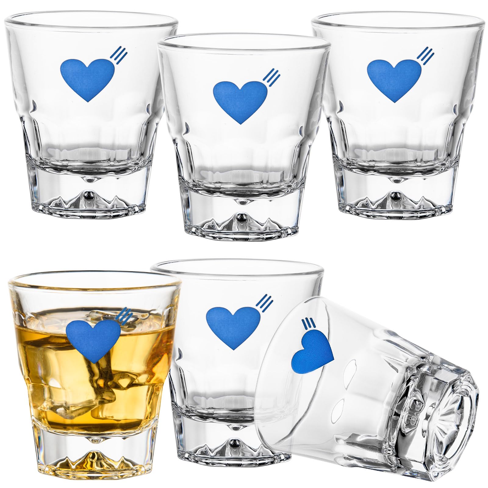 Photo 1 of ****FIVE PACK***
CTHTFTDSY 4.5oz Drinking Glasses Set of 5, Stackable Iced latte Coffee Glass, Juice Glasses?Beer Glasses, Cocktail Glasses, Coffee Mugs for Latte, Tea, Water glasses for bar, restaurant