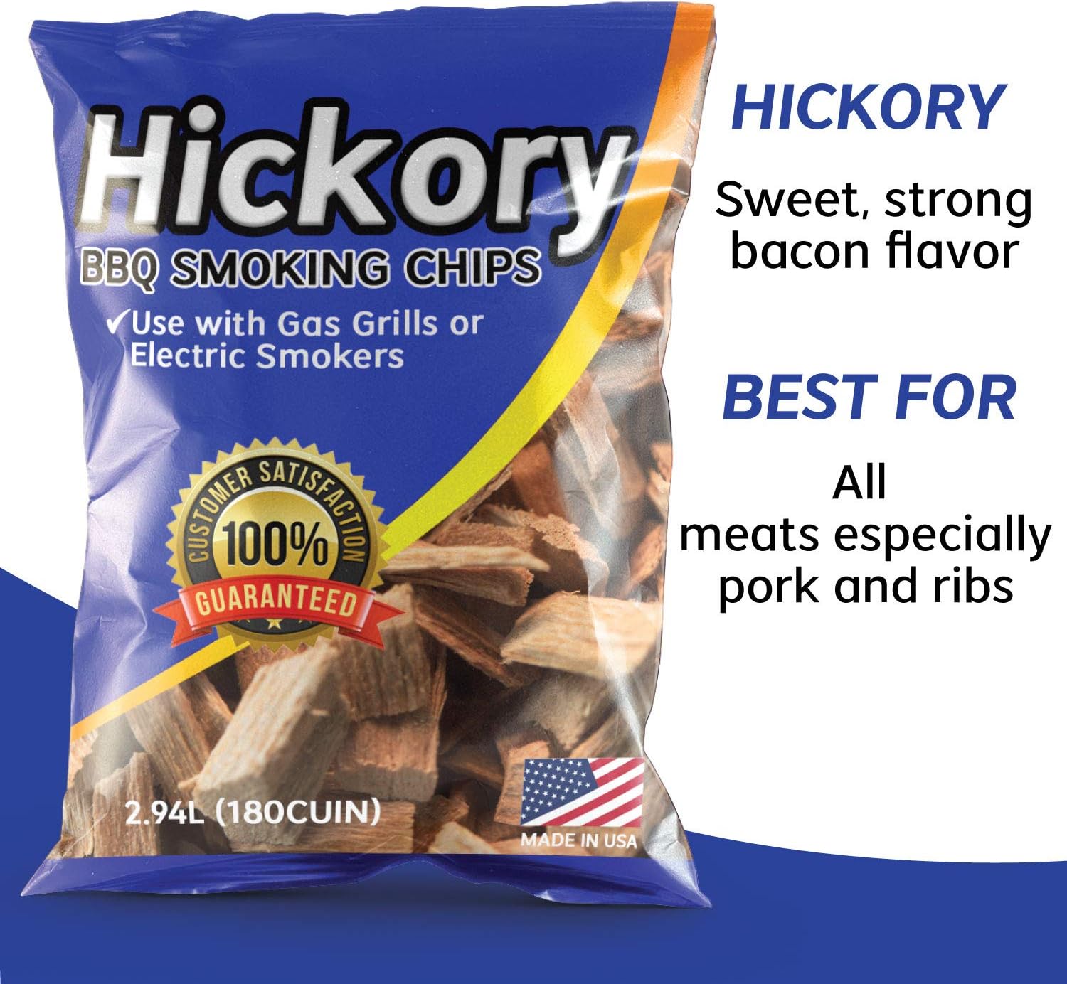Wood Chips for Smoking Variety Pack, 2 Lbs Each, Apple, Mesquite, Hickory & Cherry Flavor Wood Chips for Smokers & Grills, Bake, Roast, Braise and BBQ, 4-Pack | USA Made : Garden & Outdoor