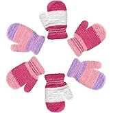 SATINIOR 3 Pairs Toddler Mittens Kids Winter Warm Gloves Baby Soft Stretch Mittens for Boys Girls Children