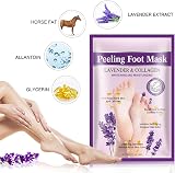 Sonew Lavender Collagen Foot Peel Mask Moisturizing Dead Skin Callus Removal view 4