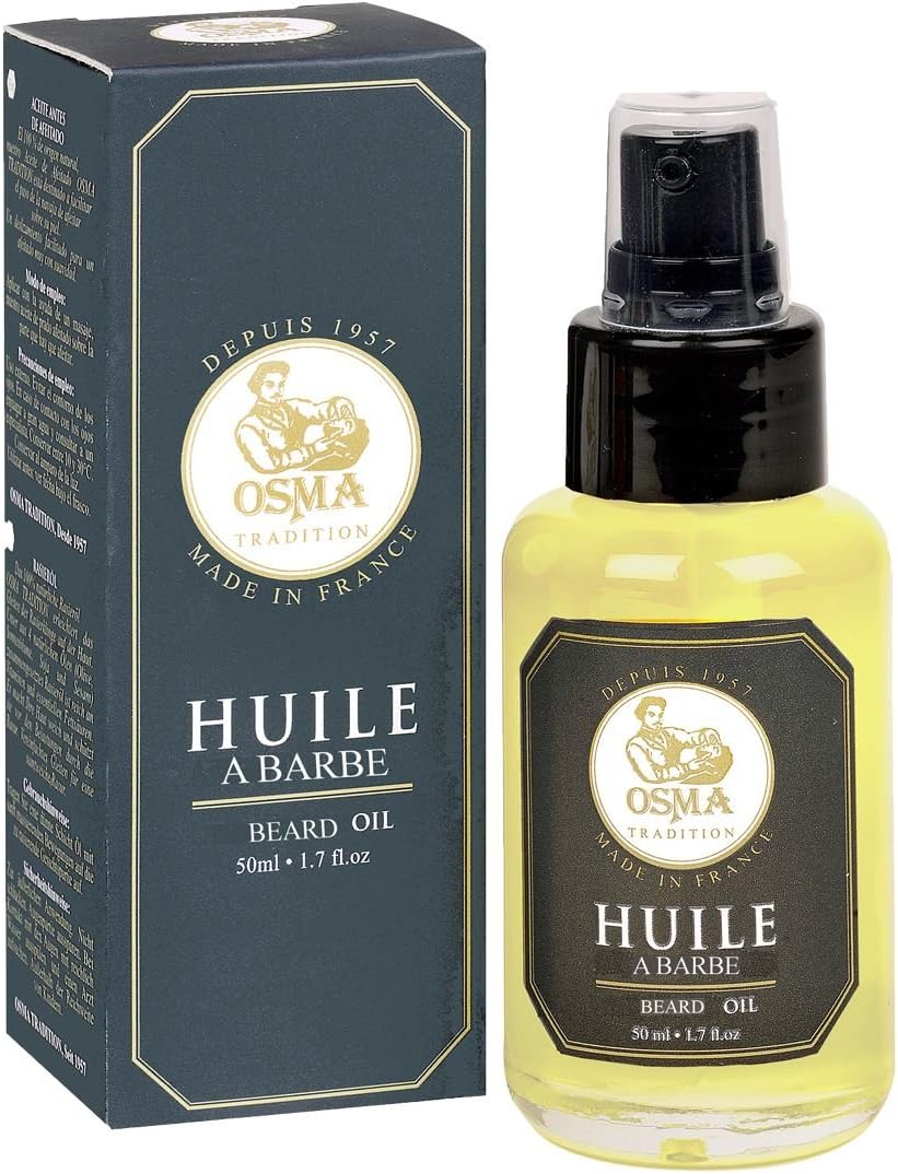 Osma Traditions Beard Oil, 50ml Glass Bottle Made in France