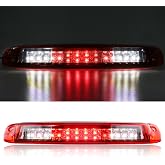 Tresound 3rd Third Brake Light for Chevy Silverado/GMC Sierra 1500 2500 3500 HD Classic 1999-2006 LED Cargo Light High Mount Lamp, Chrome Housing Red Lens