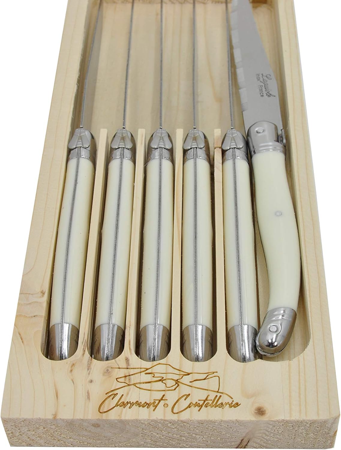 Laguiole Serrated Edge Sharp Premium Dishwasher Safe Full