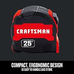CRAFTSMAN 25-Ft Tape Measure with Fraction