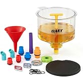 OMT 17 Piece No Spill Coolant Funnel Kit, Leakproof Coolant Bleeder Kit | Radiator Funnel Set for Easy Coolant Refilling with Adapters &amp; Caps, Compatible with GM Ford, Universal Vehicles(No liquid)