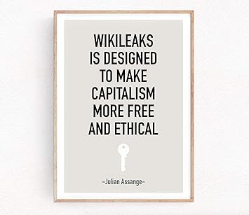 Arvier Julian Assange Zitate Druck Wikileaks Druck Assange Support Capitism Zitat Aktivisten Druck Politische Zitate Wanddekoration 170 Amazon De Kuche Haushalt