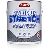 AMES RESEARCH LABORATORIES MSS1 Maximum Stretch Roof Coating, 1 Gallon, White