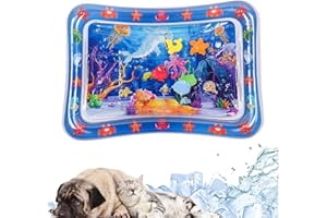 NAISI Water Sensory Playmat for Cats,2024 New Thickened Water Sensor Play Mat,Pet Play Water Sensor Mat for Kids, Cat Water Play Mat Feel Cool Comfort