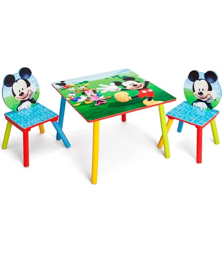 Amazon.com: Mickey Mouse Jr. Activity Table Set with 1 Chair