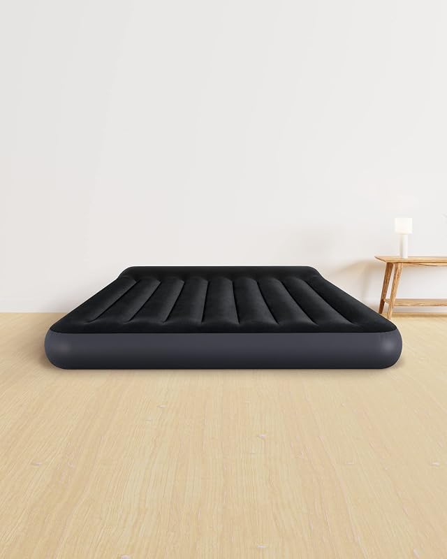 Almofada intex queen rest colchão inflável clássico com fiber-tech rp, tamanho inflado: 152 x 203 x 25 cm (64150nd)