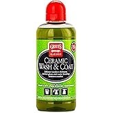 Griot's Garage Ceramic Wash and Coat for All Car Exterior Surfaces, Lubricant Rich, Provides Durable Car Paint Protection, 10885, 48oz