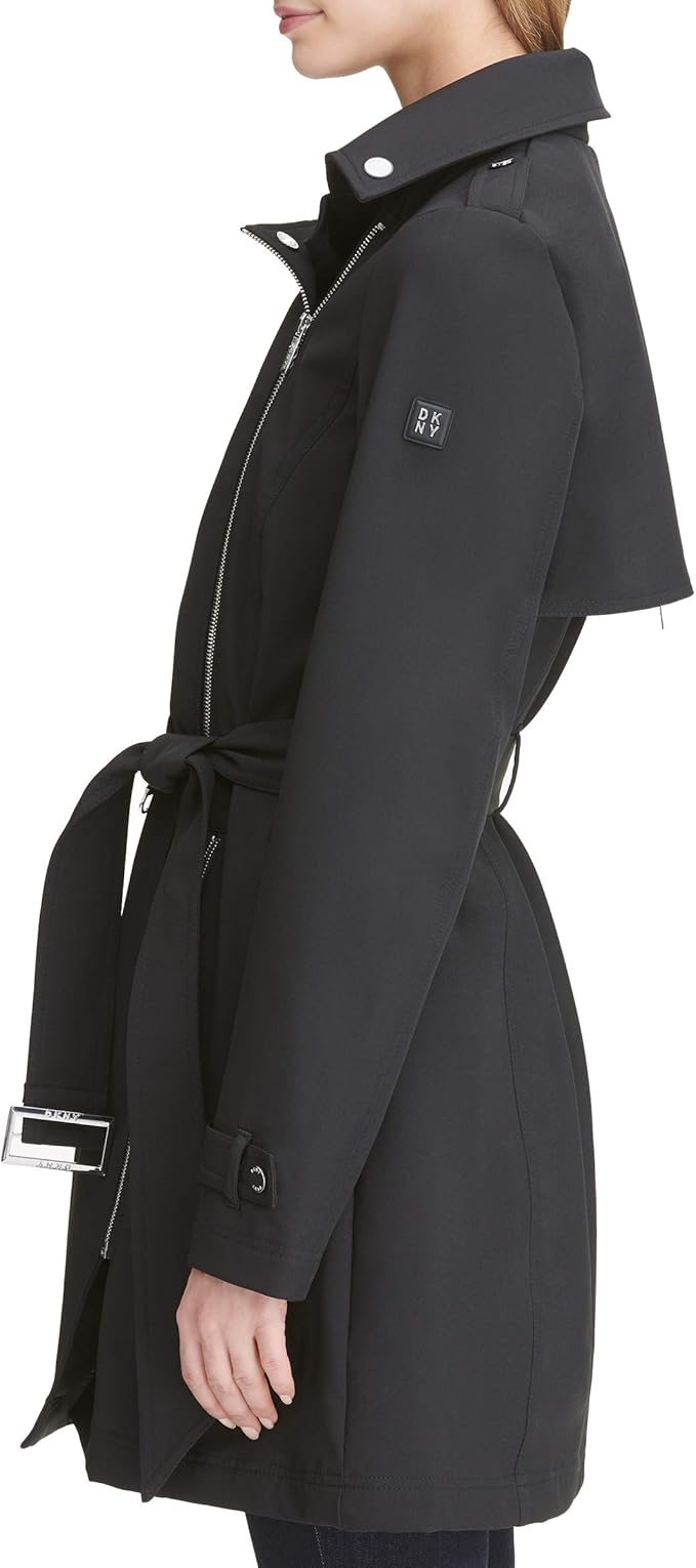 DKNY 女式中长款防水软壳夹克 2.6折.02 海淘转运到手约￥391