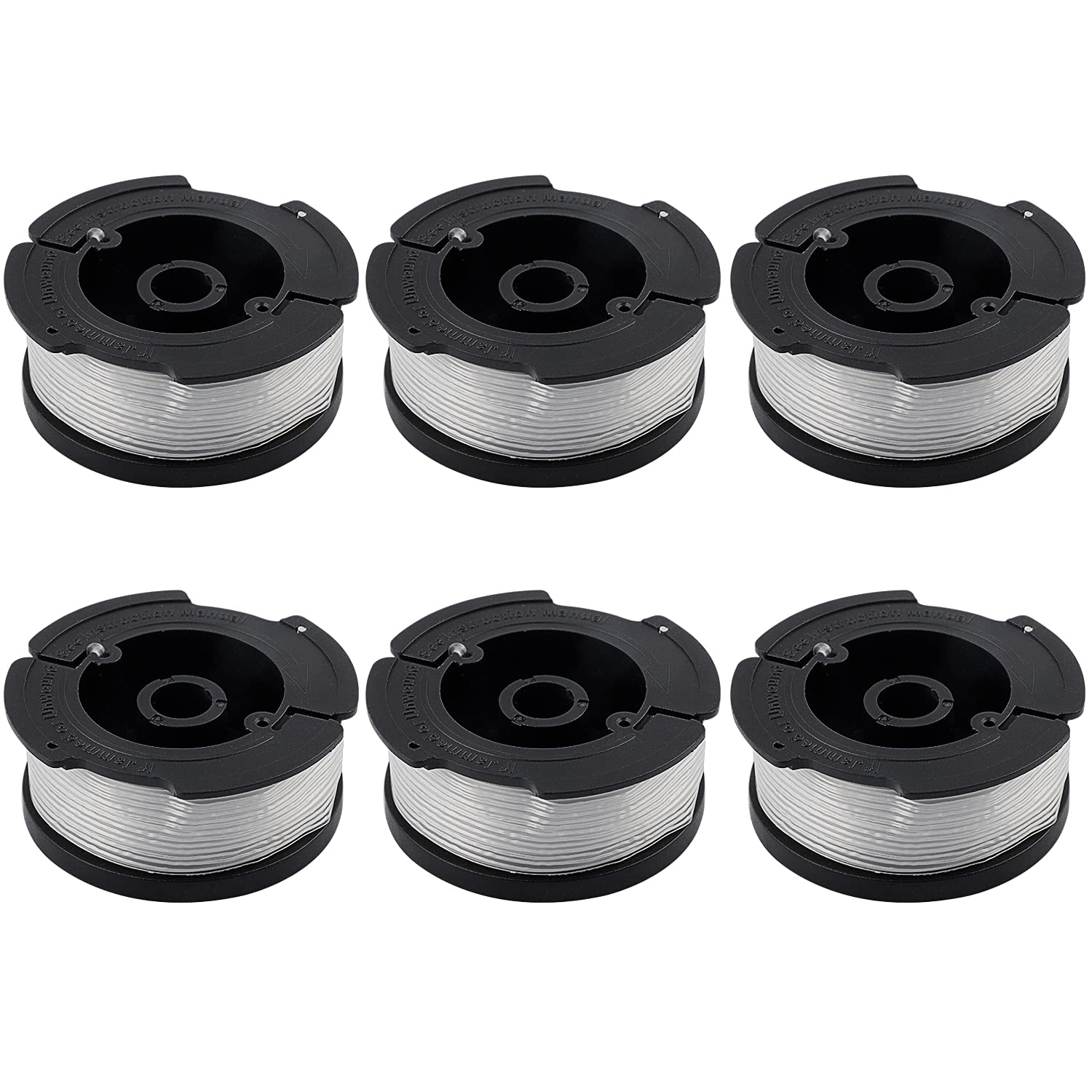 6 Pack A6481 A6485 Thread Spool for Black Decker Strimmer STC1820CM STC1820PC STC1820EPC STC1840EPC ST5530 ST1823 GLC1823L20 (6 Pack)