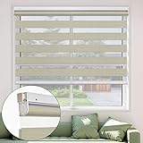 MiLin No Tools No Drill Cordless Zebra Blinds