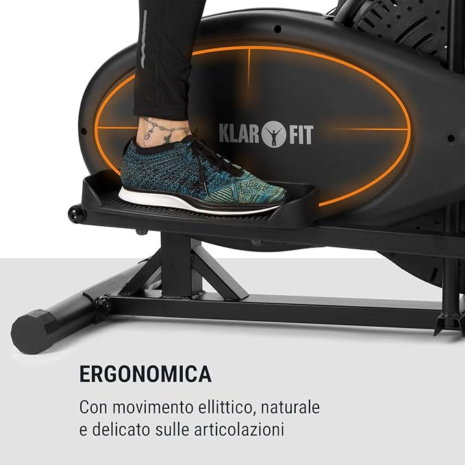 Klarfit Orbit  Crosstrainer Ergometro Trainer Ellittica Computer di