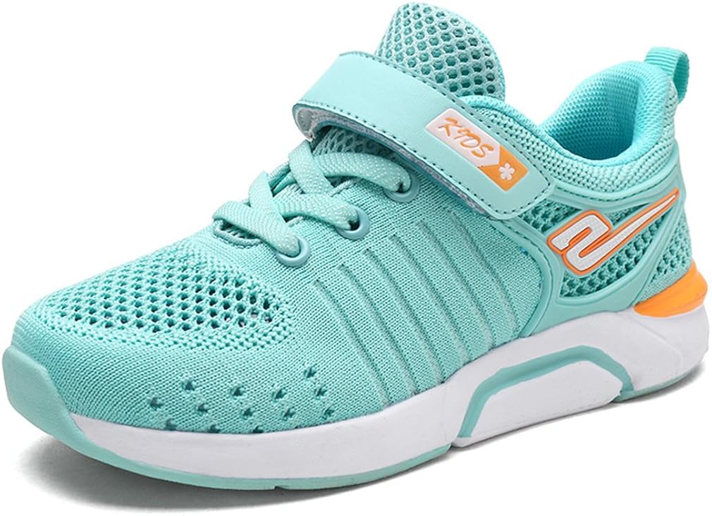 KVbabby Girls Tennis Shoes Breathable Knit Sports Running Shoes