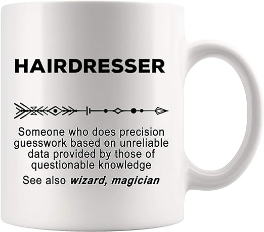 Amazon Com Hairdresser Mug Coffee Joke Gag Cup Definition