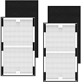 HEPA Replacement Filter C for Idylis IAF-H-100C, IAP-10-200, IAP-10-280 | Compatible with idylis air purifier filters C, 2 Type C Filters + 2 Activated Carbon Pre-filters, Part Number IAFH100C