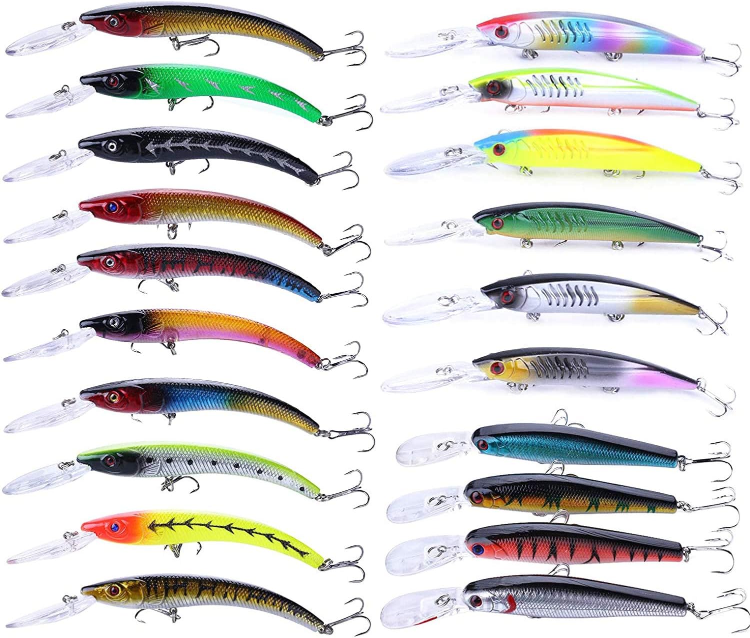 XBLACK Fishing Lures Sets Fishing Lures for Freshwater bass Lures for Bass Trout Walleye Redfish Saltwater Freshwater