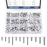 Glarks 300Pcs M4 M5 M6 Aluminum Brazier Head Solid