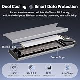 SSK Aluminum M.2 NVMe Enclosure USB 3.1 Gen2 10Gbps NVMe PCIe M-Key view 5
