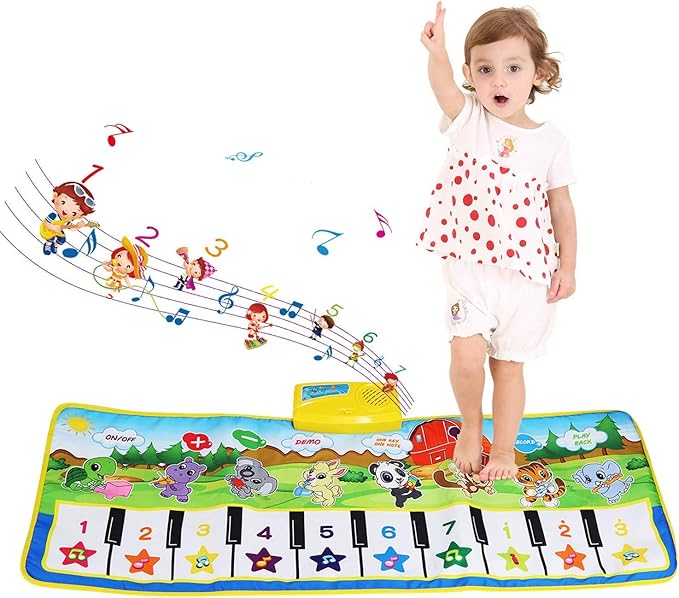 baby play mat with keyboard