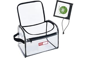 RE ROUGH ENOUGH Rough Enough Clear Makeup Toiletry Bag Cosmetic Organizer Large Medicine Pouch with Zipper for Women Travel Accessories Essentials Pouch Toiletries Airport