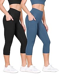ODODOS ODLEX 2-Pack High Waist Workout Capris with