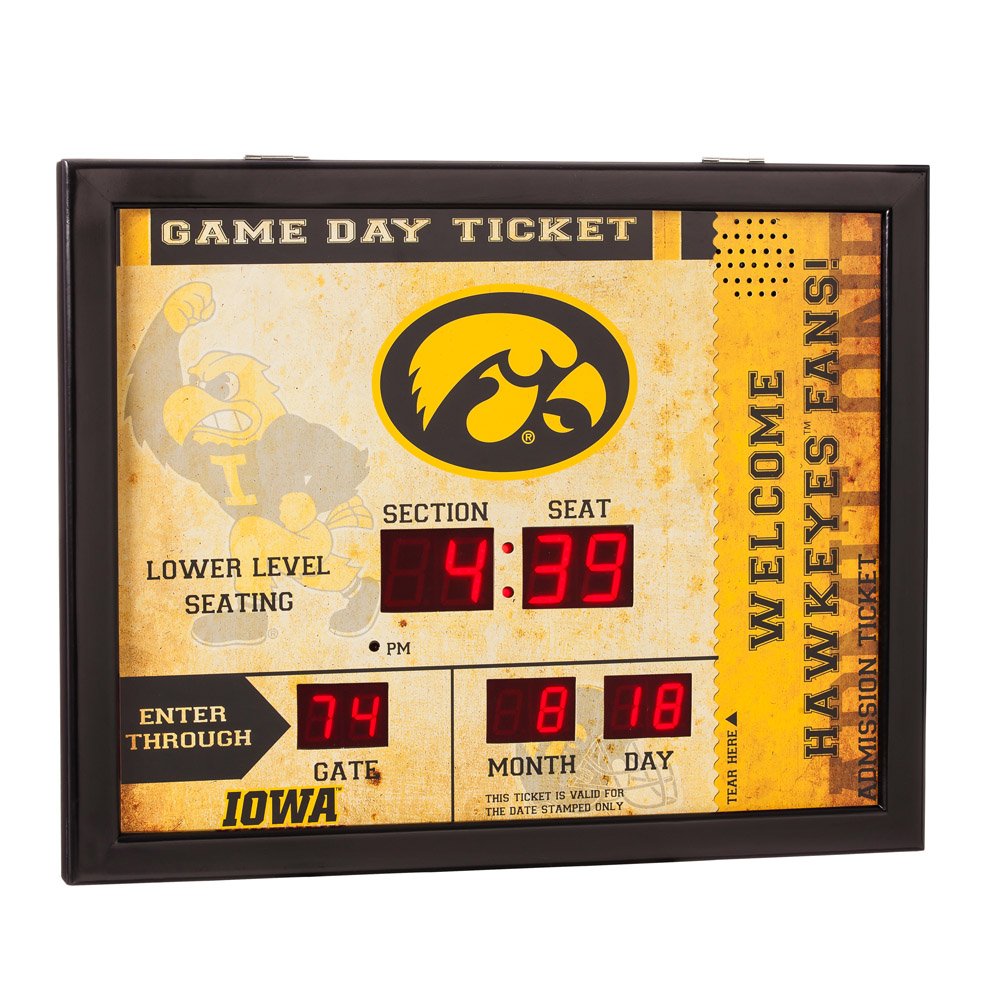 Team Sports America NCAA Bluetooth Scoreboard Wall Clock