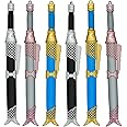 Maydahui 6 PCS Fish Sword Shaped Rollerball Pens Creative Yuchang Sword Pen Desk Decorations Black Gel Ink Design for Boys Students School