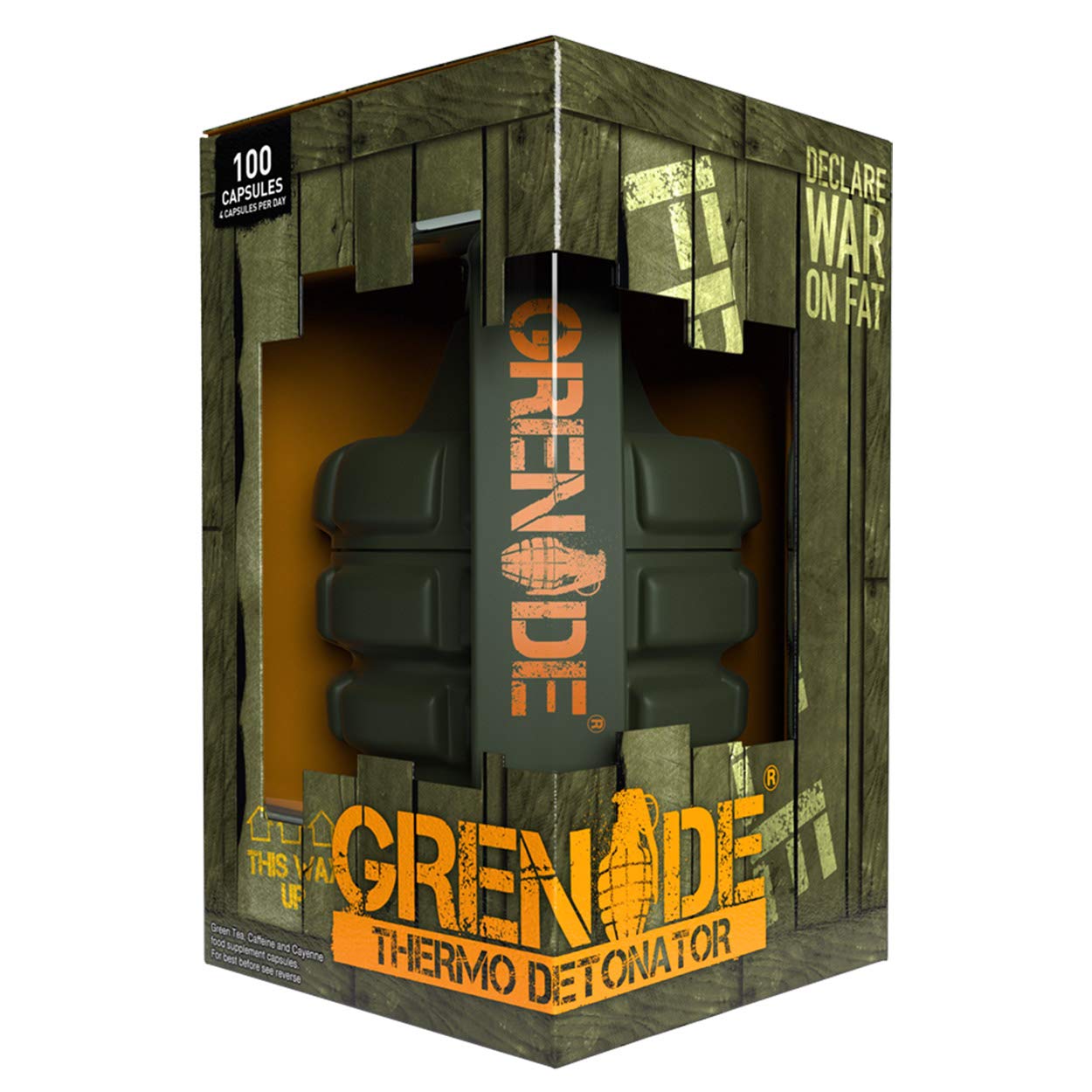 Grenade Thermo Detonator Weight Management Supplement, Tub of 100