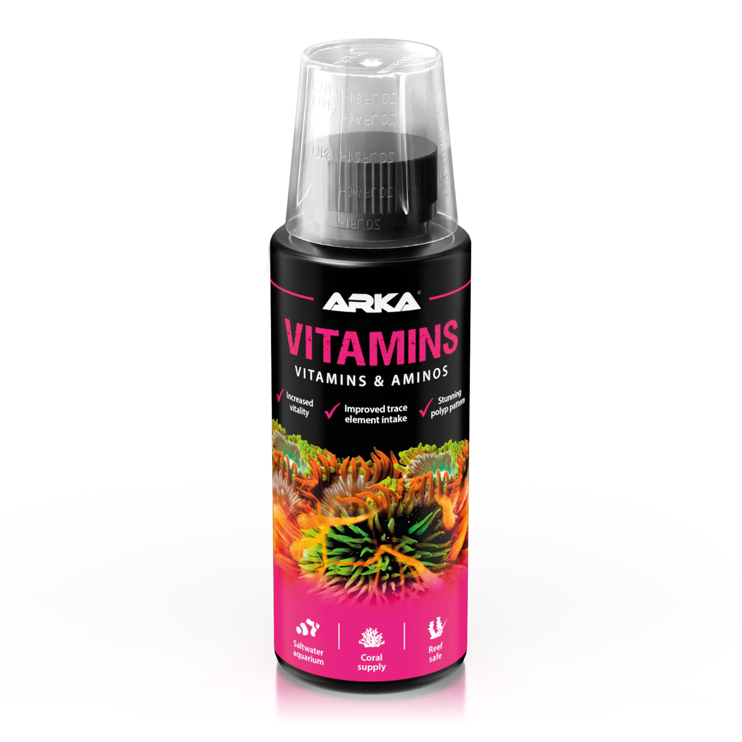 ARKA - Vitamins - 118 ml - Multivitamin supplement incl. amino acids for fish & corals, promotes health and well-being in every saltwater aquarium.
